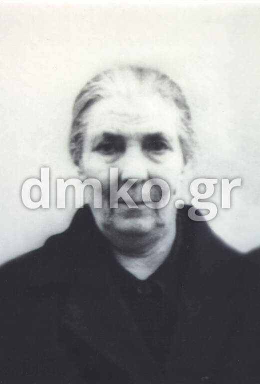 Η χήρα Αγλαϊα Ροδοπούλου, σύζυγος του εκτελεσθέντος Ηρακλή Ροδόπουλου      